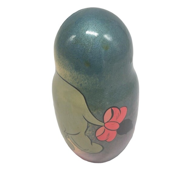 VTG WOODEN DISNEY WINNIE THE POOH TIGGER HAND PAINTED NESTING DOLLS 5 pc RARE - Picture 14 of 16